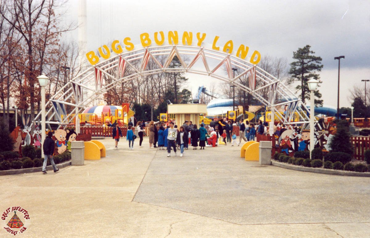 Bugs Bunny Land Canopy At Six Flags Great Adventure